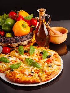 Bild: Pizza Vegetaria mit Käse